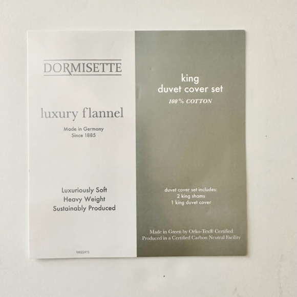 🎁Dormisette Luxury Flannel - King Size Color Block Duvet Cover Set - Picture 5 of 8